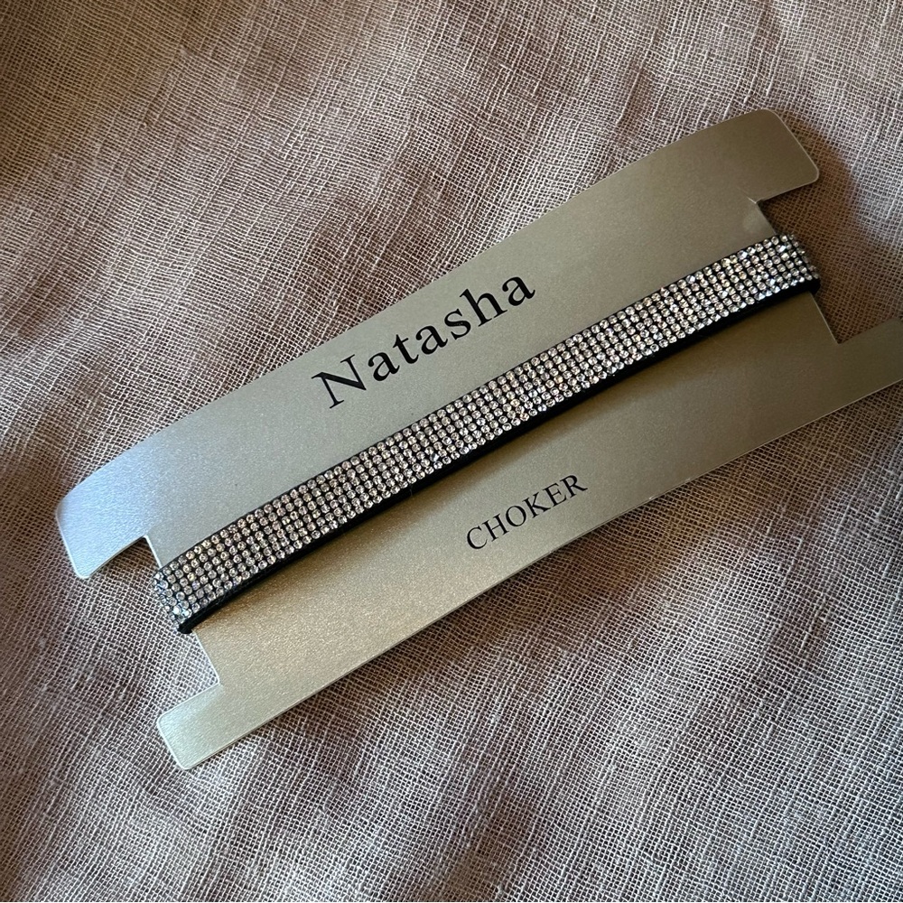 Natasha Couture Dazzling Crystal Choker